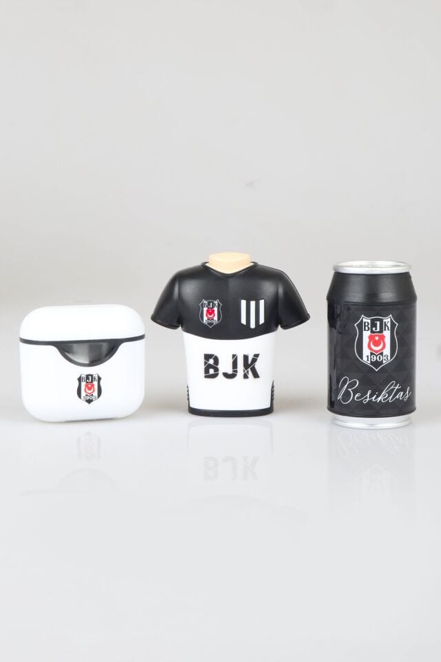 x Dekomus Lisanslı Beşiktaş 3'lü Kalemtraş Seti Silgili Forma Tasarımlı Kalemtraş, Airpods Kalemtraş Ve Coke Silgili Kalemtraş