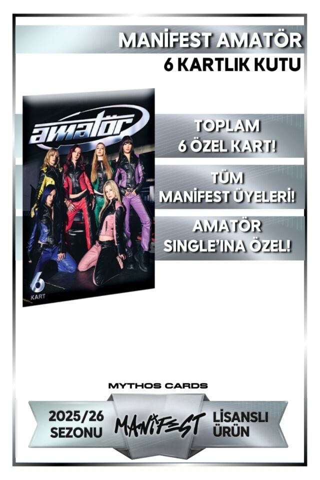 Manifest Koleksiyon Kartları Amatör – 6 Kartlık Kutu