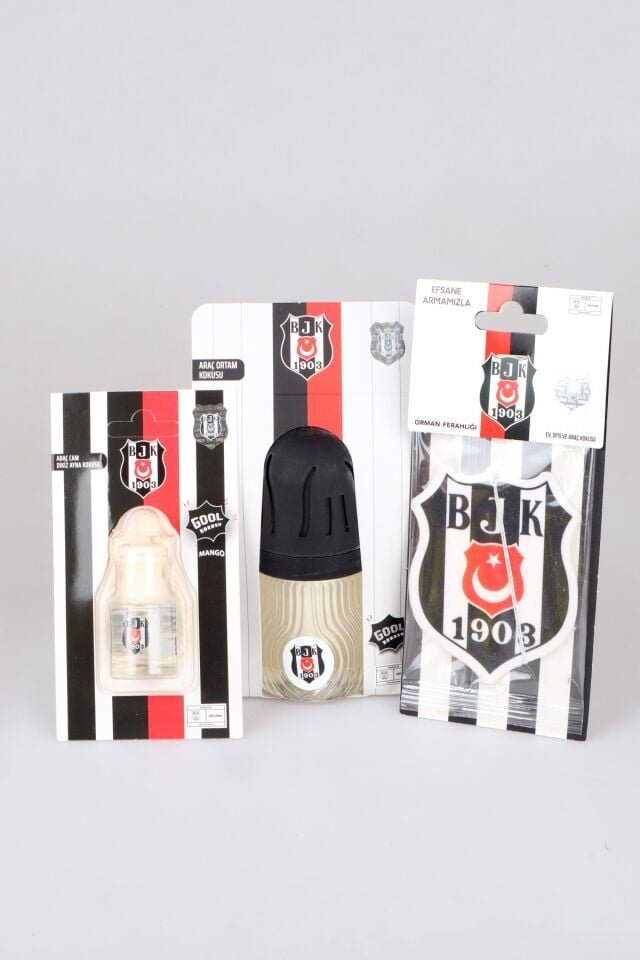 x Dekomus Lisanslı Beşiktaş 3'lü Oto Kokusu Seti Araç Cam Dikiz Aynası Kokusu, Araç Ortam Kokusu Ve Asma Koku