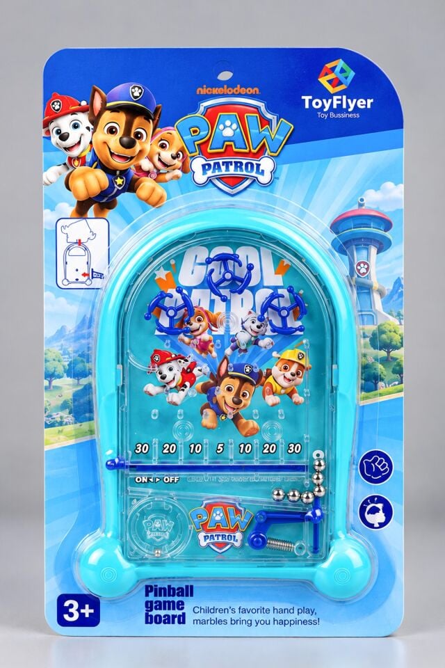 Lisanslı Paw Patrol Pinball Su Oyunu Dekomus Cep Defteri Hediyeli