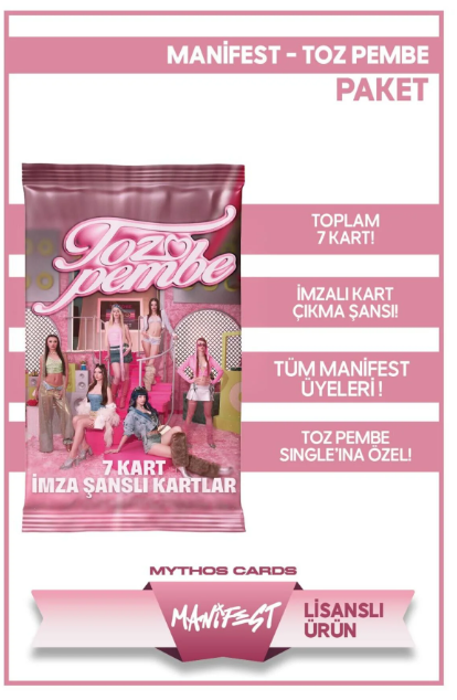 MANİFEST KOLEKSİYON KARTLARI – TOZ PEMBE SERİSİ