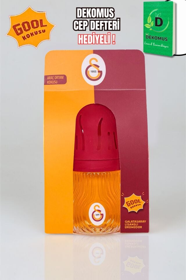 x Dekomus Lisanslı Galatasaray Araç Ortam ''Goool'' Kokusu ''Dekomus Cep Defteri Hediyeli''