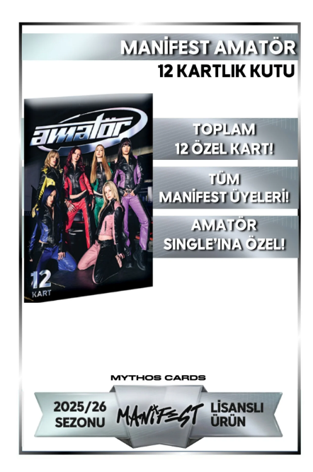 Manifest Koleksiyon Kartları Amatör – 12 Kartlık Kutu