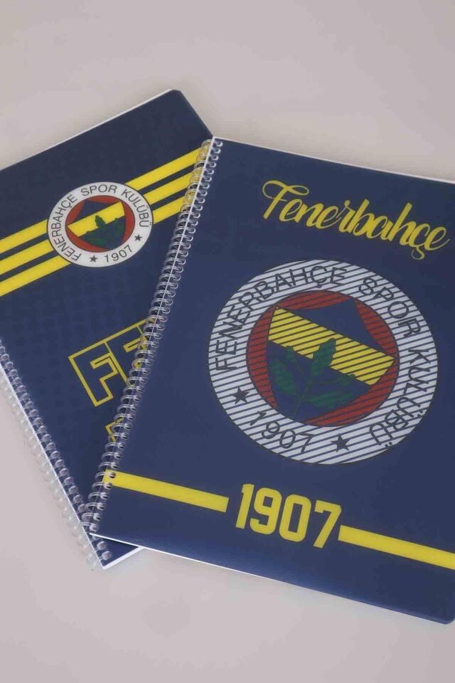 LİSANSLI FENERBAHÇE SPIRALLI ÇİZGİLİ A4 PP KAPAK 80 YAPRAK DEFTER