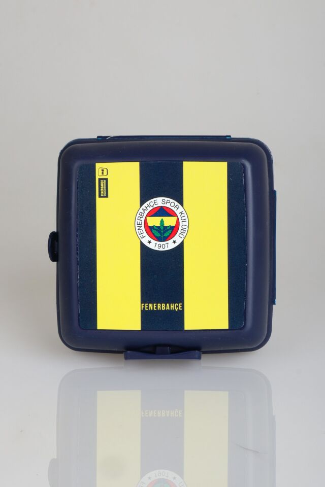 LİSANSLI FENERBAHÇE EFSANE ÇUBUKLU 2 KATLI BESLENME KUTUSU / LUNCH BOX ''DEKOMUS CEP DEFTERİ HEDİYELİ''