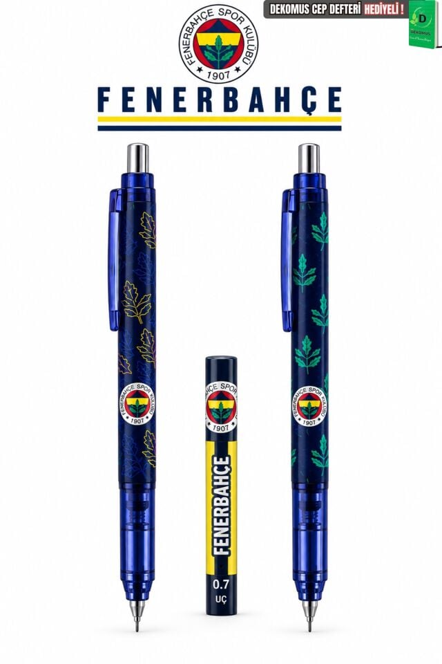 Lisanslı Fenerbahçe Özel Tasarım Uçlu Kalem 0.7 mm ve Uç Seti