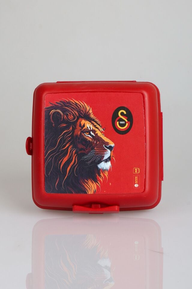 ''DEKOMUS CEP DEFTERİ HEDİYELİ'' YENİ SEZON LİSANSLI GALATASARAY ASLANLI 2 KATLI BESLENME KUTUSU / LUNCH BOX