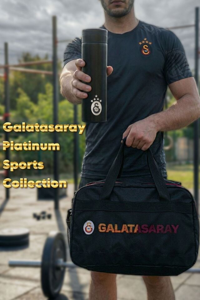 DEKOMUS İLE YENİ SEZON LİSANSLI GALATASARAY 2 BÖLMELİ SPOR ÇANTASI İLE  5 YILDIZLI 500 ML ÇELİK TERMOS 2'LİSİ