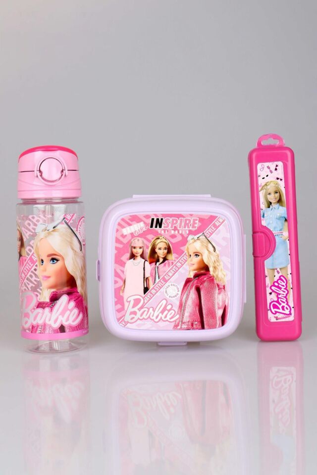 LİSANSLI BARBIE'NİN BESLENME VE BAKIM SETİ 3'LÜ YEMEK SETİ