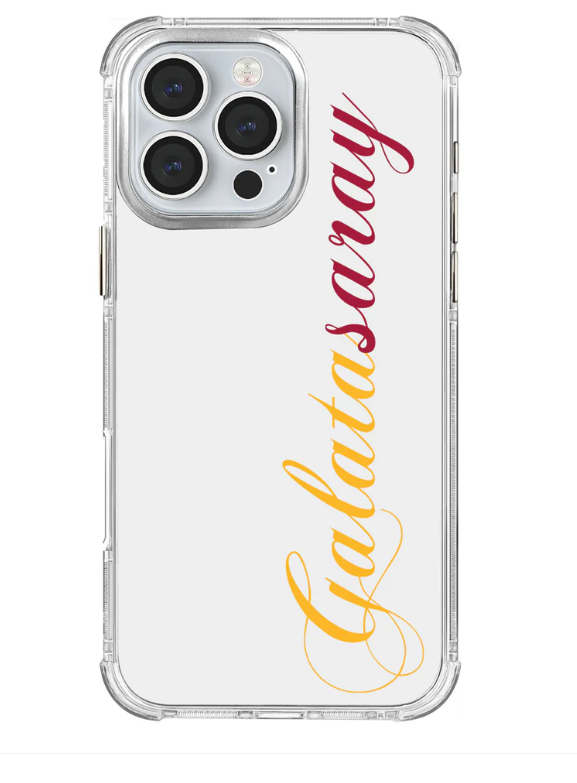 x Dekomus Lisanslı Galatasaray Iphone 16 Promax El Yazılı Sarı Kırmızı Şeffaf Telefon Kılıfı ''Dekomus Cep Defteri Hediyeli''