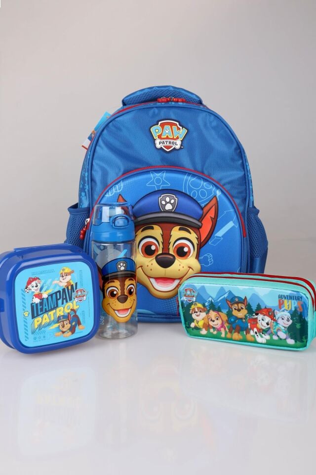 YENİ SEZON LİSANSLI PAW PATROL OKULDA MACERA KOLEKSİYONU OKUL ÇANTASI,KALEM ÇANTASI,MATARA VE BESLENME KABI OKUL SETİ
