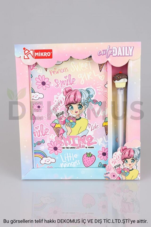 DEKOMUS ÖZEL KUTULU AJANDA VE JEL KALEM SETİ