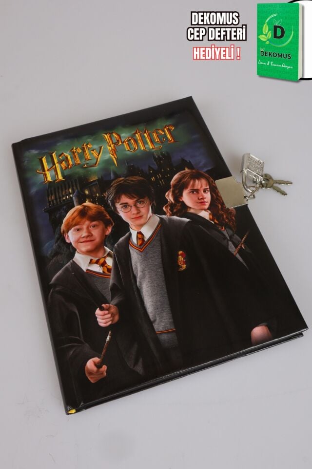 x Dekomus ''Wizard Icons Collection'' Lisanslı Harry Potter Kilitli Hatıra Defteri