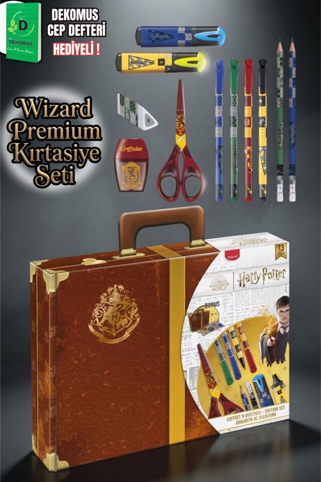 Maped x Dekomus Lisanslı Harry Potter Magic School Collection Özel Kutulu 16 Parça Premium Kırtasiye Seti
