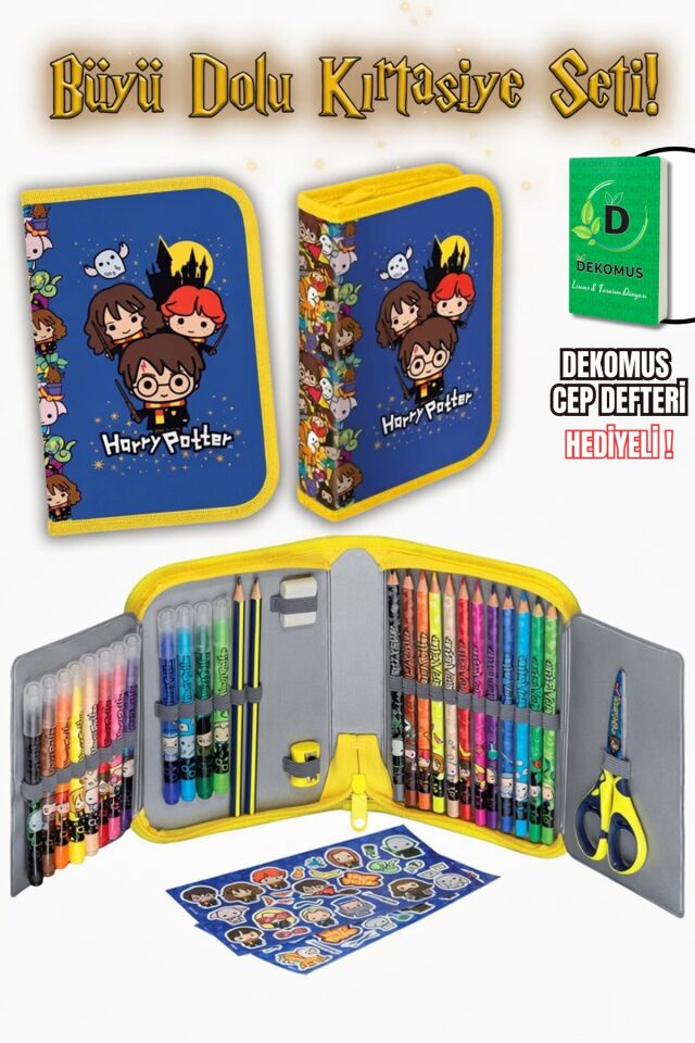 Maped x Dekomus Lisanslı Harry Potter Özel Çantalı 32 Parça Premium Boyama Seti Magic School Collection