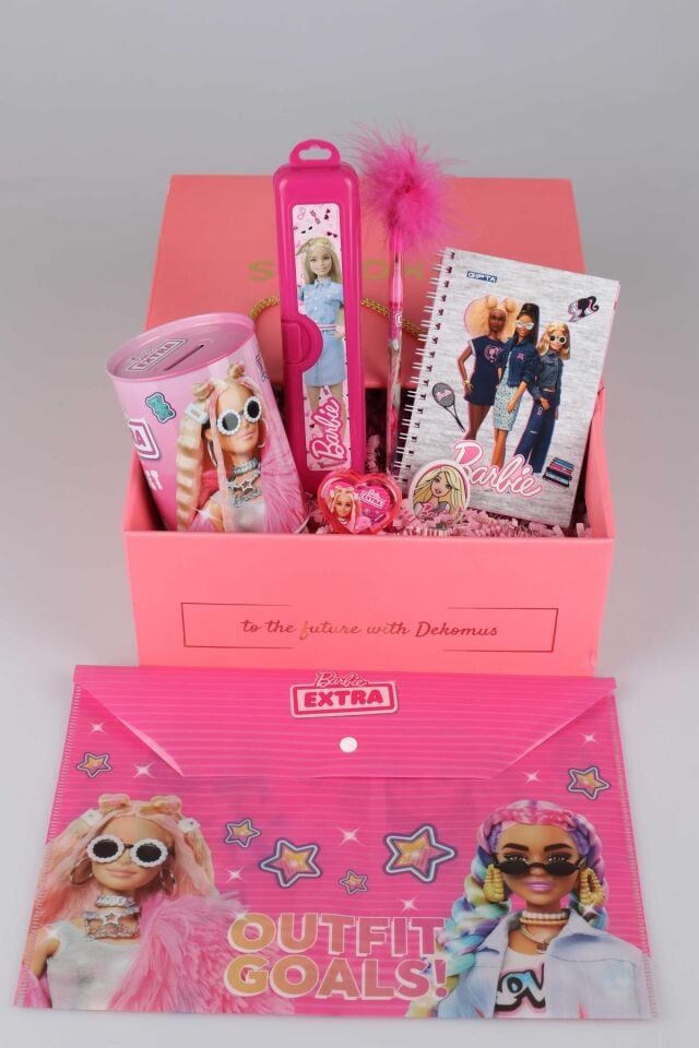 Dekomus Ile Barbie Özel Kutulu Lisanslı Full Okul Seti