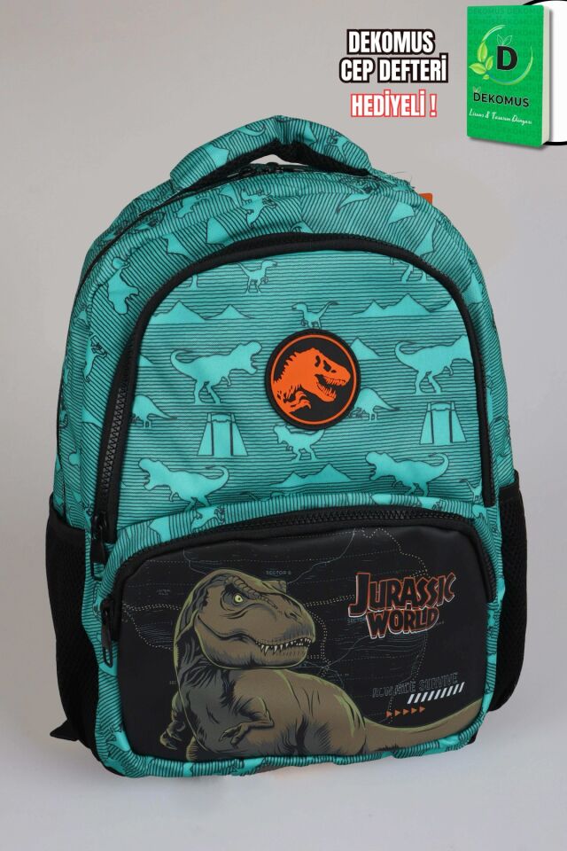 x Dekomus ''T-Rex Force Collection'' Jurassıc World Lisanslı Ortopedik İlkokul Çantası
