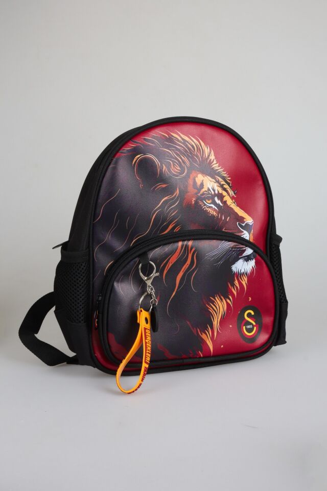 ''DEKOMUS CEP DEFTERİ HEDİYELİ'' LİSANSLI GALATASARAY YENİ SEZON ÇİFT BÖLMELİ KÜÇÜK BOY 32 CM LEON ANAOKUL ÇANTASI