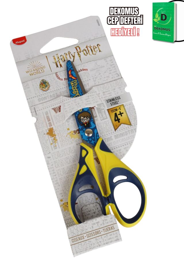 Maped x Dekomus Lisanslı Harry Potter Magic School Collection 13 Cm Makas ''Dekomus Cep Defteri Hediyeli''