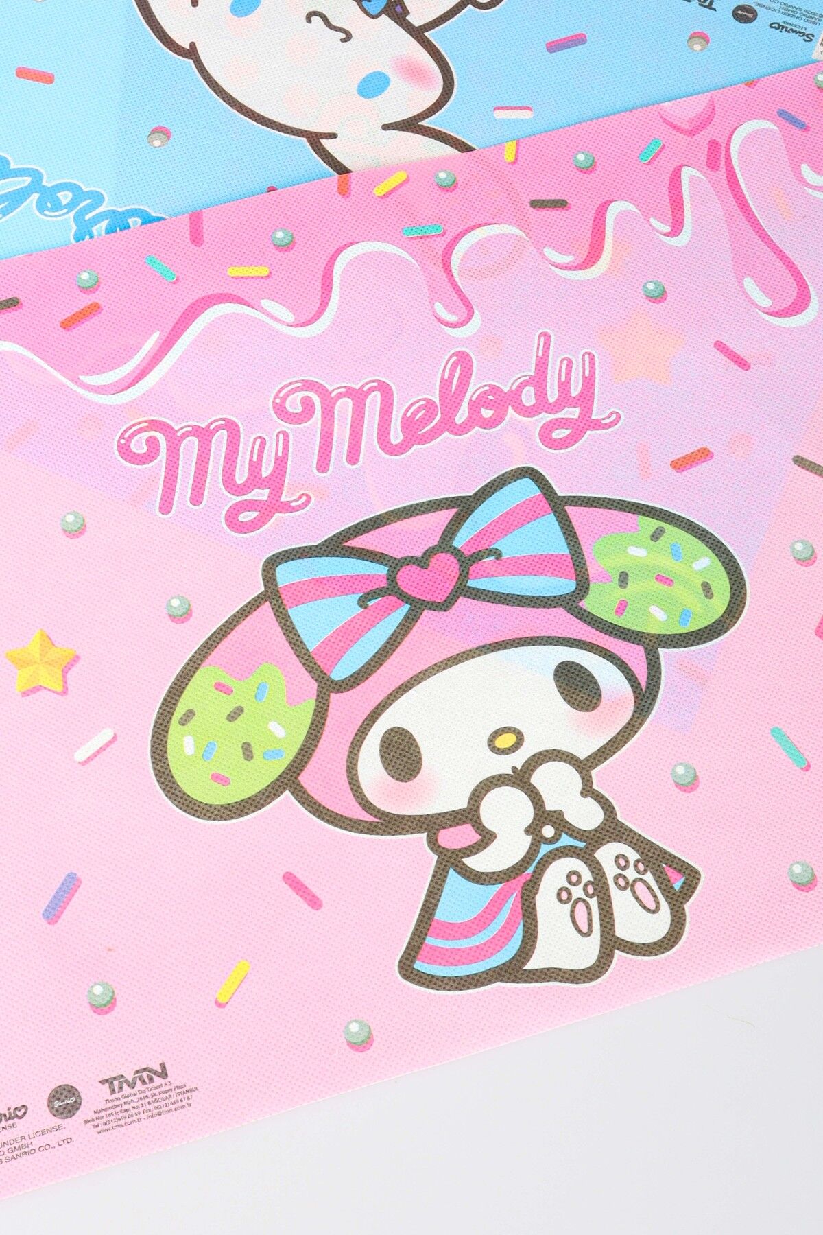 x Dekomus Lisanslı Sanrio Best Friends 3 Adet Beslenme Örtüsü My Melody,Kuromi,Cinnamoroll