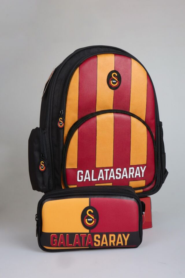 ''DEKOMUS CEP DEFTERİ HEDİYELİ'' YENİ SEZON LİSANSLI GALATASARAY PARÇALI OKUL ÇANTASI VE KALEM ÇANTASI SETİ