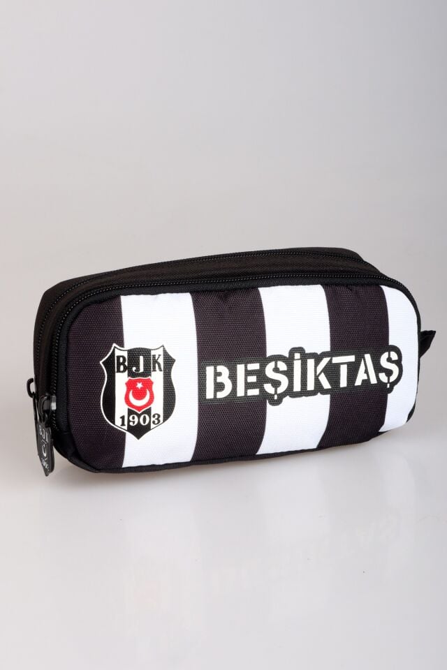 DEKOMUS CEP DEFTERİ HEDİYELİ'' YENİ SEZON LİSANSLI BEŞİKTAŞ ÇUBUKLU KALEM ÇANTASI