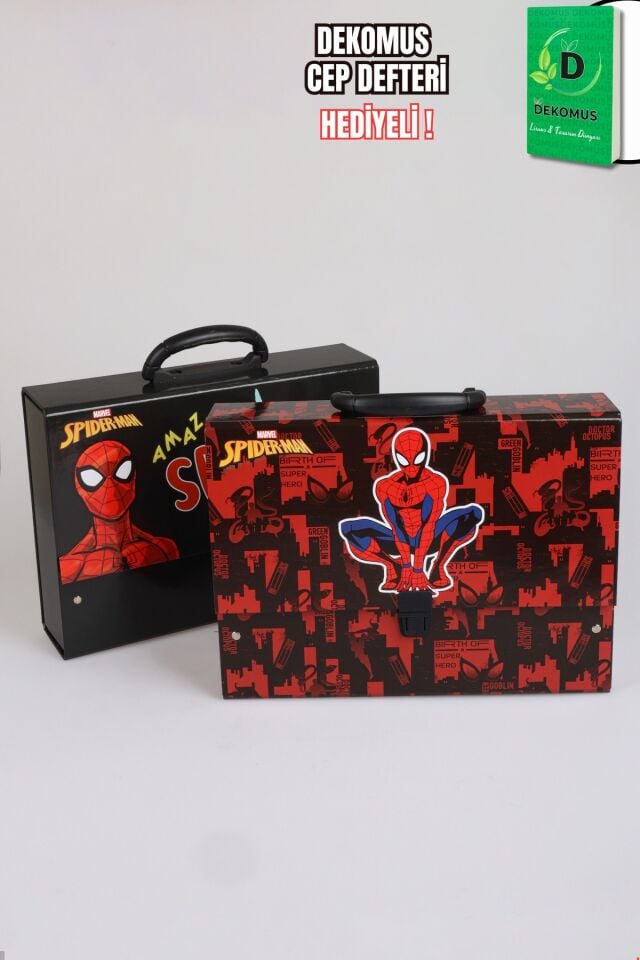 x Dekomus Lisanslı Hero Strike Collection Spiderman Saplı Çanta Tekli