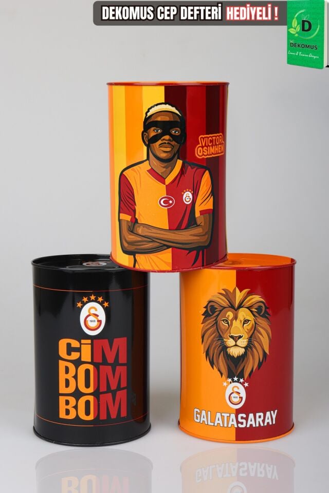 x Dekomus Lisanslı Galatasaray Orta Boy Kumbara Tek Adet Yeni Sezon