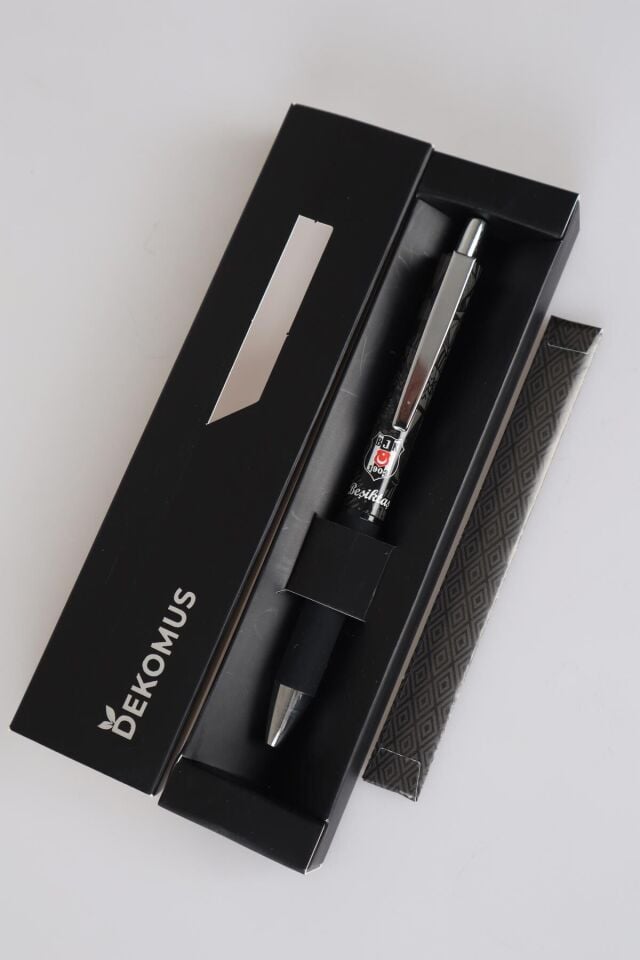 DEKOMUS ÖZEL KUTULU LİSANSLI BEŞİKTAŞ HYBRID INK MEKANİK TÜKENMEZ KALEM