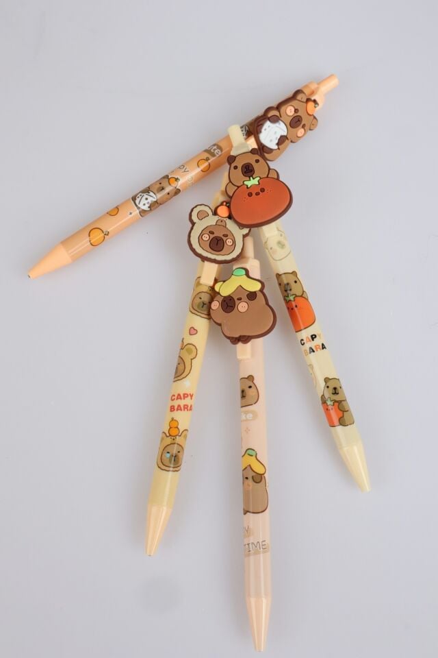 x Dekomus Capybara 0.7 Mm Uçlu Kalem ''Dekomus Cep Defteri Hediyeli'' Tek Adet