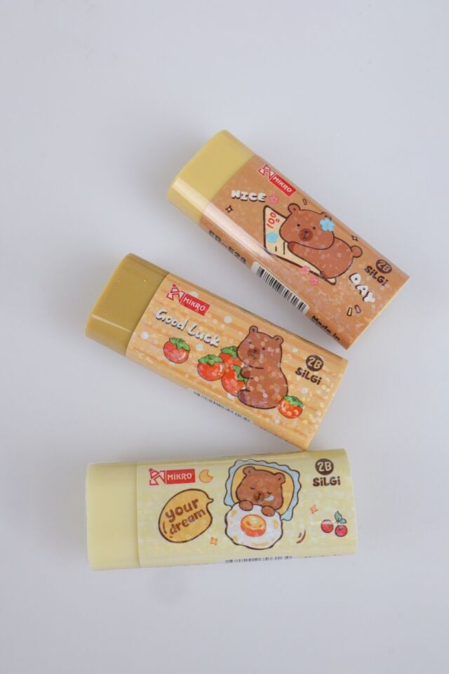 x Dekomus Capybara 3 Adet Silgi ''Dekomus Cep Defteri Hediyeli''