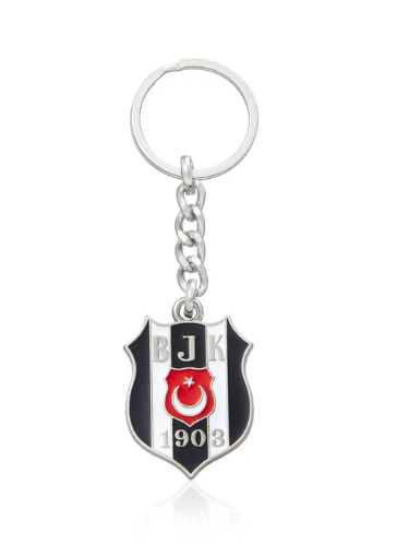 x Dekomus Lisanslı Beşiktaş Arma Logo Metal Anahtarlık ''Dekomus Cep Defteri Hediyeli''