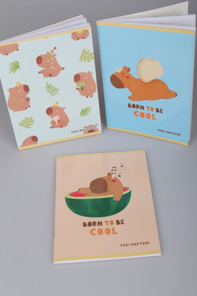Capybara Yazı Defteri Tek Adet ''Dekomus Cep Defteri Hediyeli''