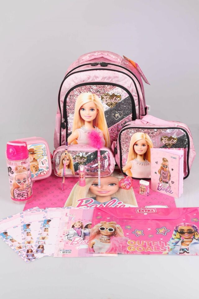 DEKOMUS İLE LİSANSLI OKUL,KALEM VE BESLENME ÇANTASI,MATARA,BESLENME KABI İLE KIRTASİYE OKUL SETİ