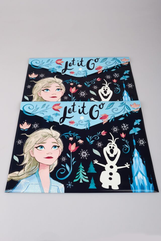 ''DEKOMUS CEP DEFTERİ HEDİYELİ'' LİSANSLI FROZEN ELSA 2'Lİ ÇITÇITLI DOSYA