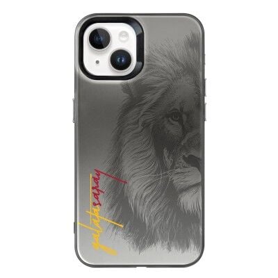 Lisanslı Galatasaray Iphone 15 Premium Aslan Telefon Kılıfı ''Dekomus Cep Defteri Hediyeli''