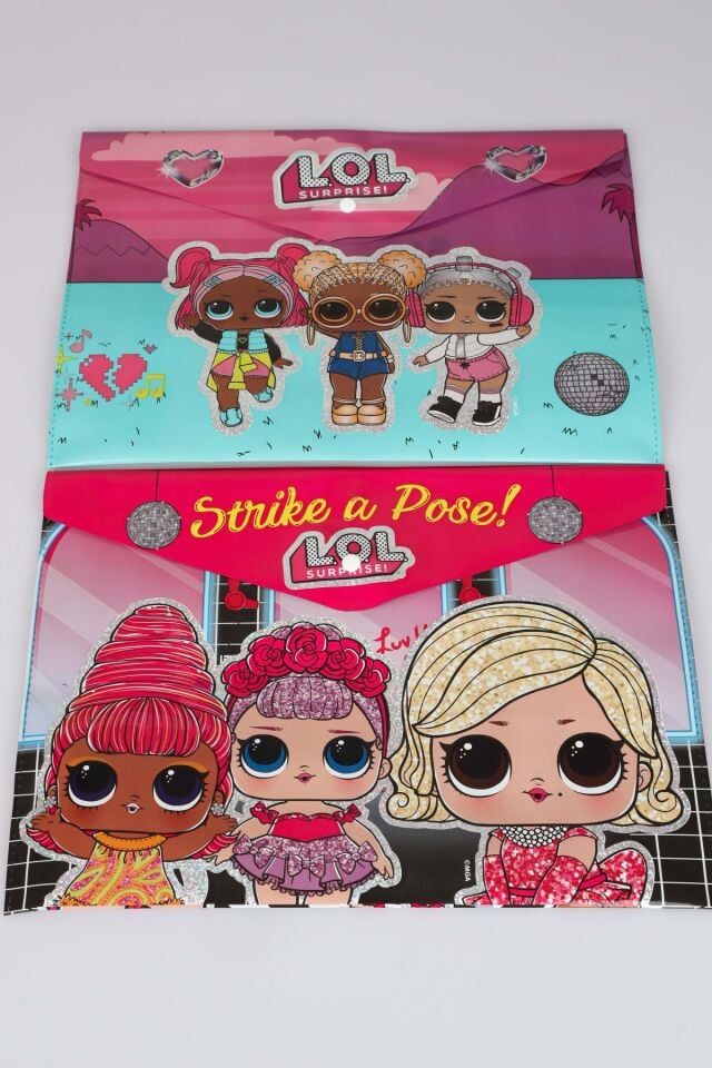 DEKOMUS İLE LİSANSLI L.O.L SURPRISE ''TEKLİ'' PIRILTILI ÇITÇITLI DOSYA