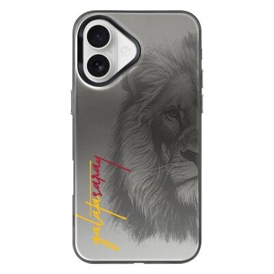 x Dekomus Lisanslı Galatasaray Iphone 16 Premium Aslan Telefon Kılıfı ''Dekomus Cep Defteri Hediyeli''