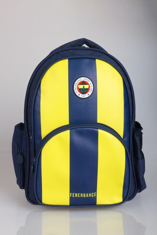 YENİ SEZON LİSANSLI FENERBAHÇE ÇUBUKLU OKUL ÇANTASI ''DEKOMUS CEP DEFTERİ HEDİYELİ''