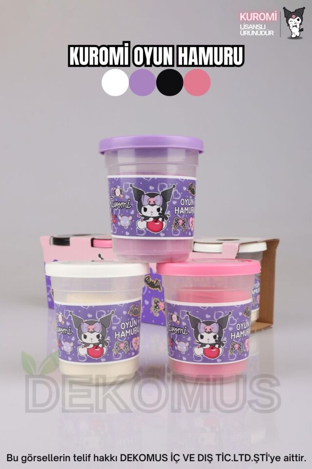 DEKOMUS İLE YENİ SEZON LİSANSLI KUROMI ''TEK ADET'' OYUN HAMURU
