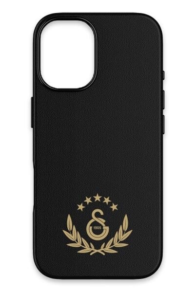 x Dekomus Lisanslı Galatasaray Iphone 17 5 Yıldız Gold Arma Deri Magsafe Telefon Kılıfı ''Dekomus Cep Defteri Hediyeli''