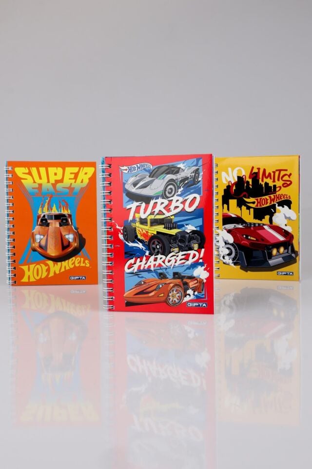 YENİ SEZON LİSANSLI HOT WHEELS SPIRALLI A6 ÇİZGİLİ NOT DEFTERİ / BLOKNOT