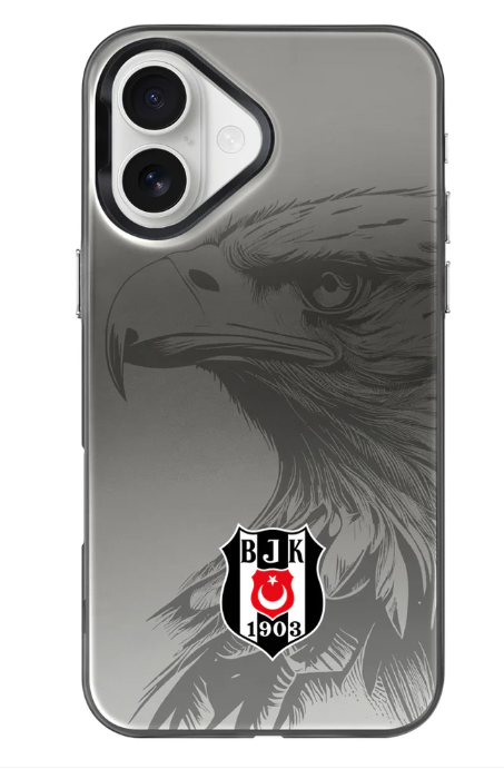x Dekomus Lisanslı Beşiktaş Iphone 16 Kartal Logo Telefon Kılıfı ''Dekomus Cep Defteri Hediyeli''