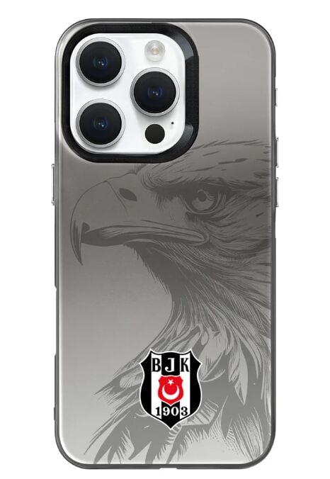 x Dekomus Lisanslı Beşiktaş Iphone 16 Pro Kartal Logo Telefon Kılıfı ''Dekomus Cep Defteri Hediyeli''