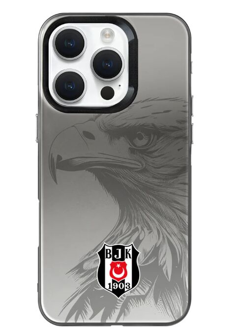 x Dekomus Lisanslı Beşiktaş Iphone 16 Pro Kartal Logo Telefon Kılıfı ''Dekomus Cep Defteri Hediyeli''