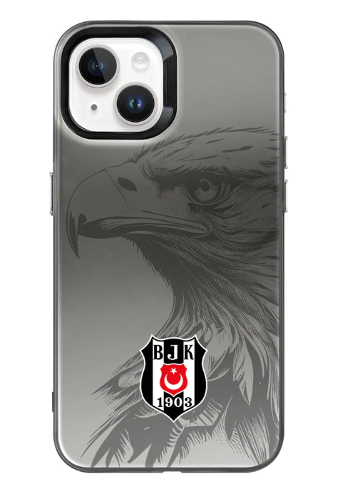 x Dekomus Lisanslı Beşiktaş Iphone 15 Kartal Logo Telefon Kılıfı ''Dekomus Cep Defteri Hediyeli''