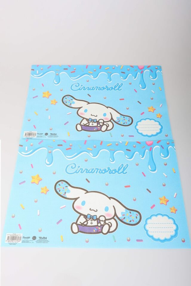 x Dekomus Lisanslı Cinnamoroll 2 Adet Beslenme Örtüsü