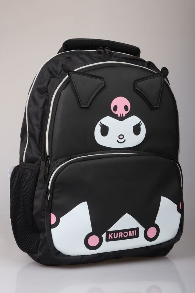 DEKOMUS İLE YENİ SEZON LİSANSLI KUROMI ''SHADOW CHIC KOLEKSİYONU'' DERİ İLKOKUL ÇANTASI ''ISLAK MENDİL HEDİYELİ''