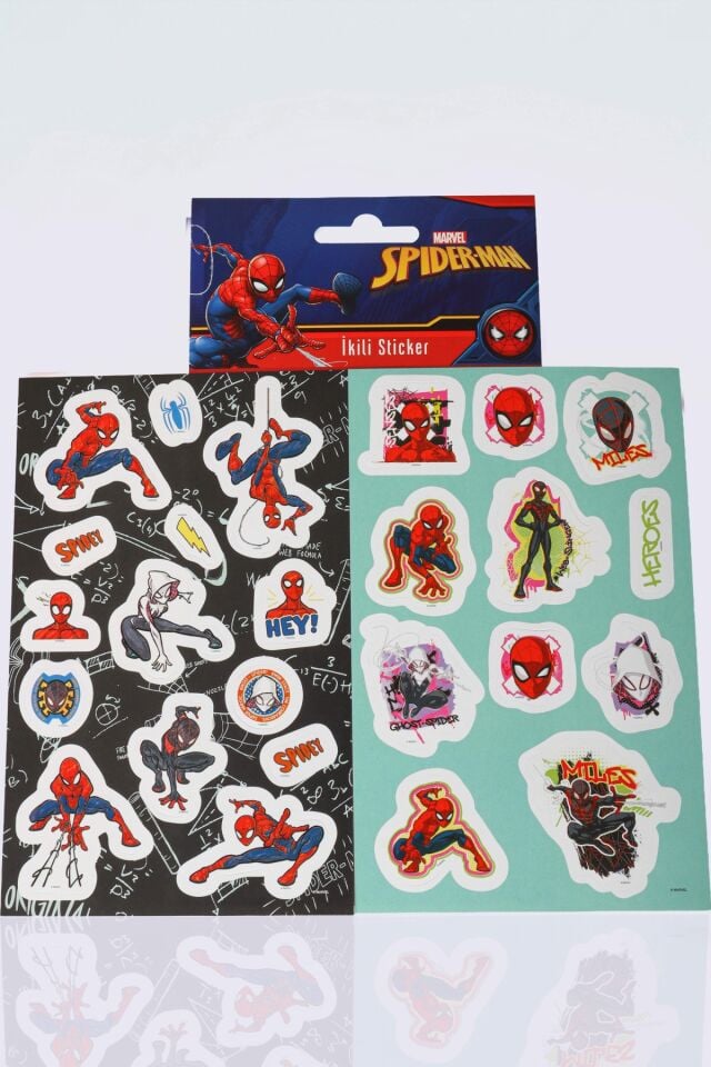 Lisanslı Spiderman 2'Li Kuşe Sticker Seti