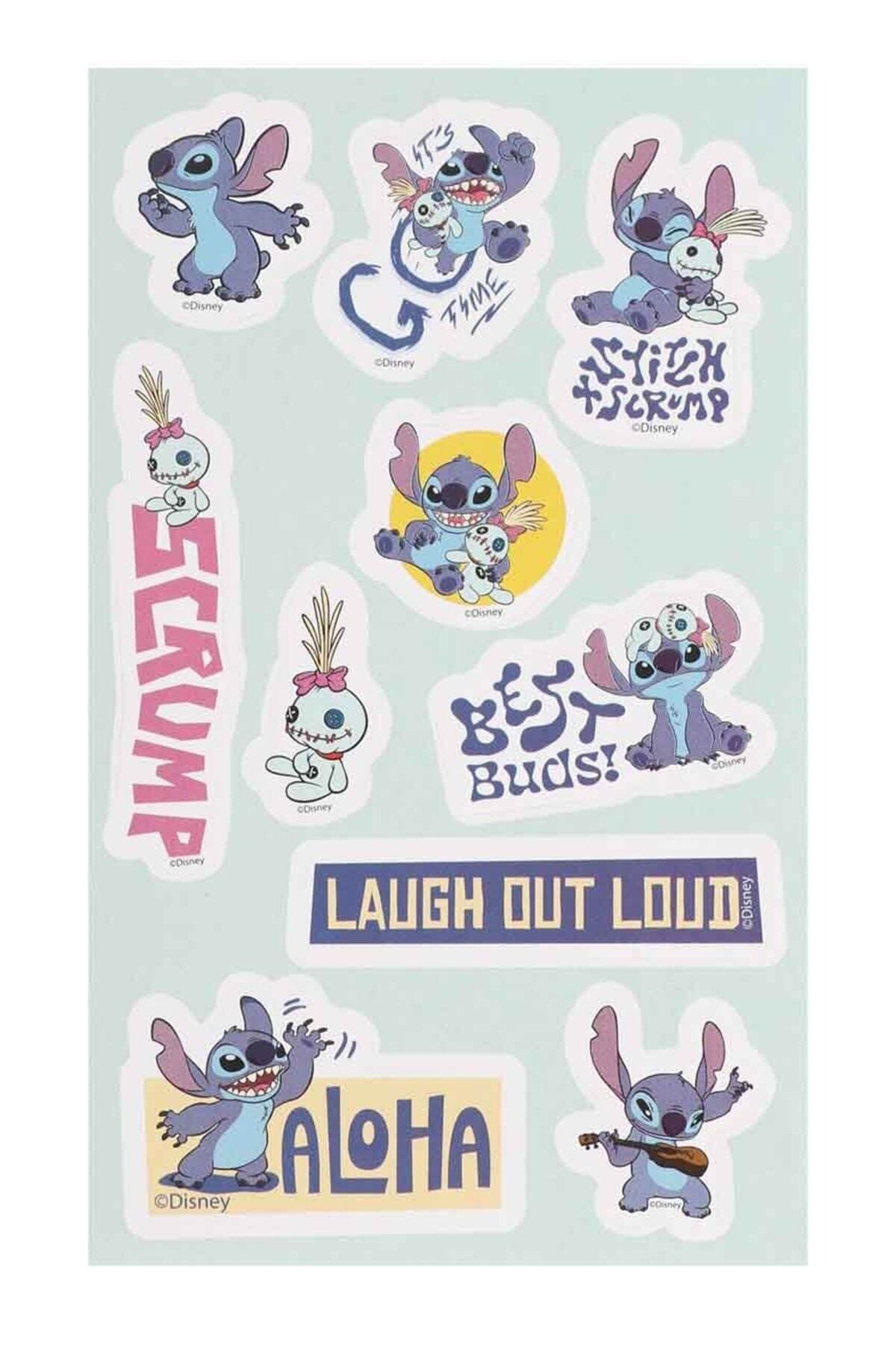 x Dekomus Lisanslı Stitch Aloha Dream Cup 5 Parça Kırtasiye Seti Sticker, Tüylü Kalem ''Dekomus Cep Defteri Hediyeli''